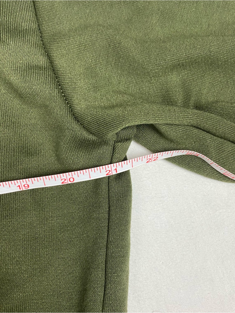 Off-Shoulder Ruffle Sweater - Olive Green - Picture 3 of 5